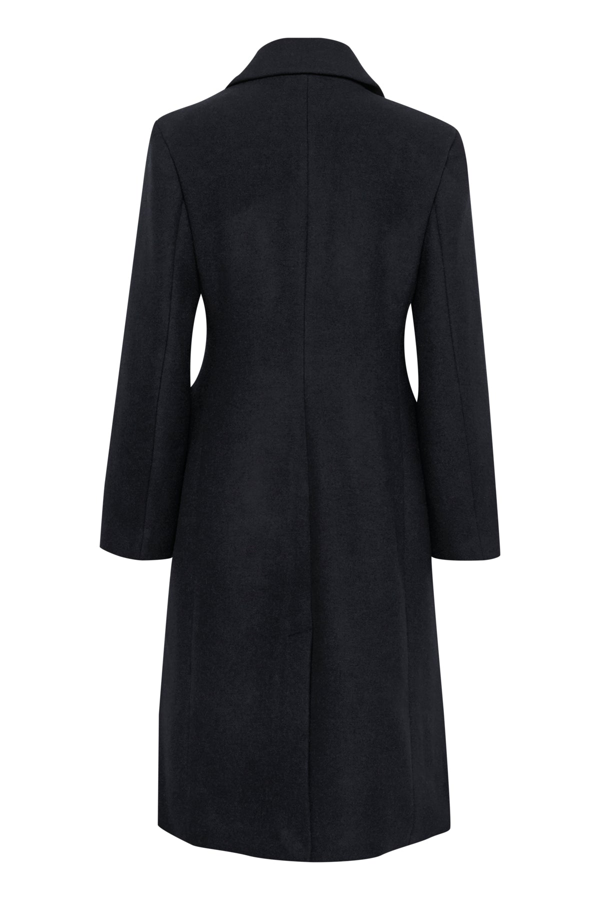 ThoraIW Lapel Coat R Marinblå - 30110808