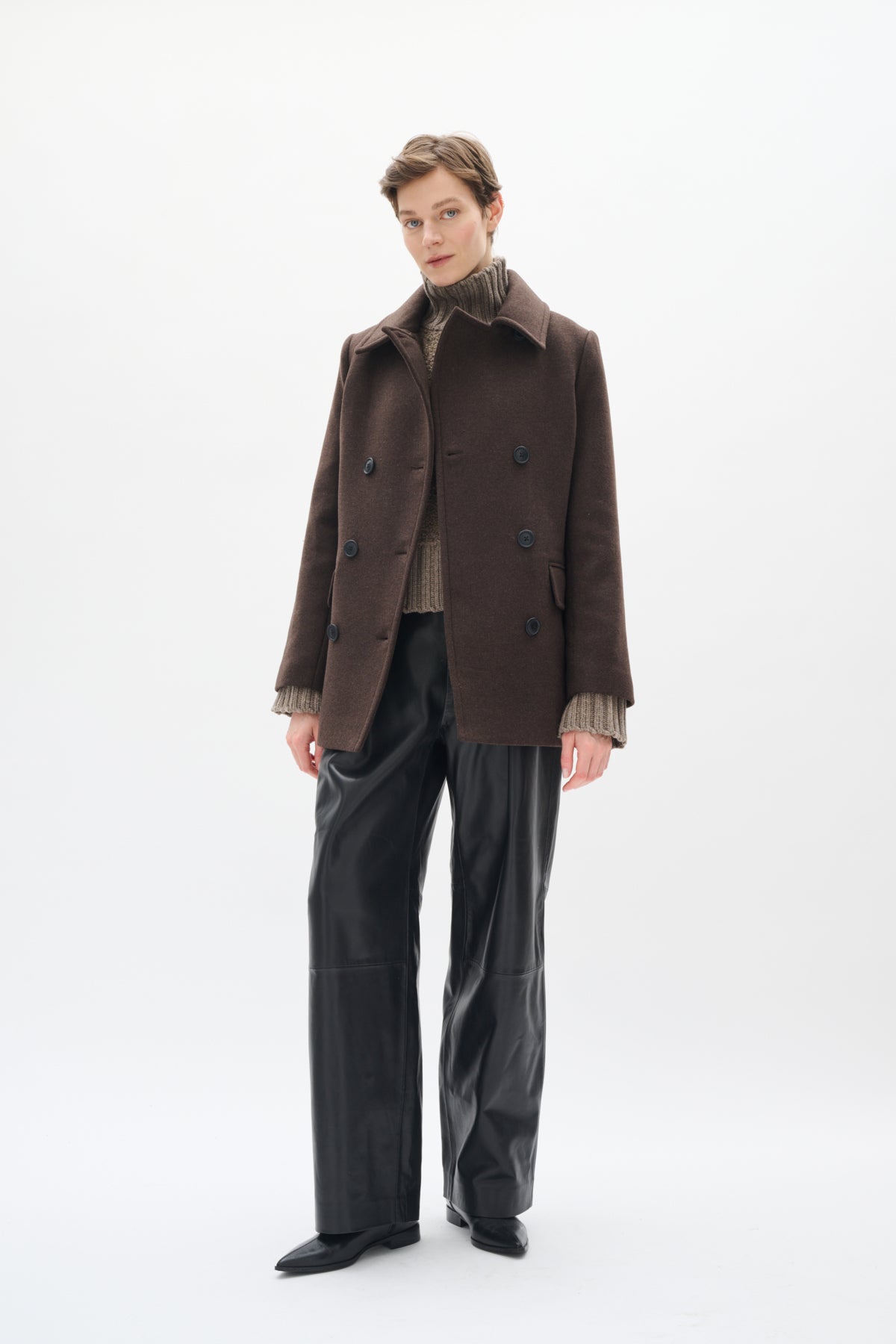 PerryIW Sailor Coat R Chocolate Brown - 30110809