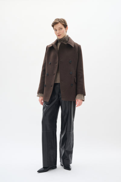 PerryIW Sailor Coat R Chocolate Brown - 30110809 Thumbnail