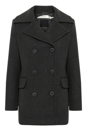 PerryIW Sailor Coat R Mörkgråmelerad - 30110809
