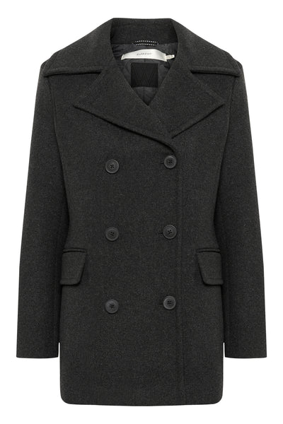 PerryIW Sailor Coat R Mörkgråmelerad - 30110809 Thumbnail