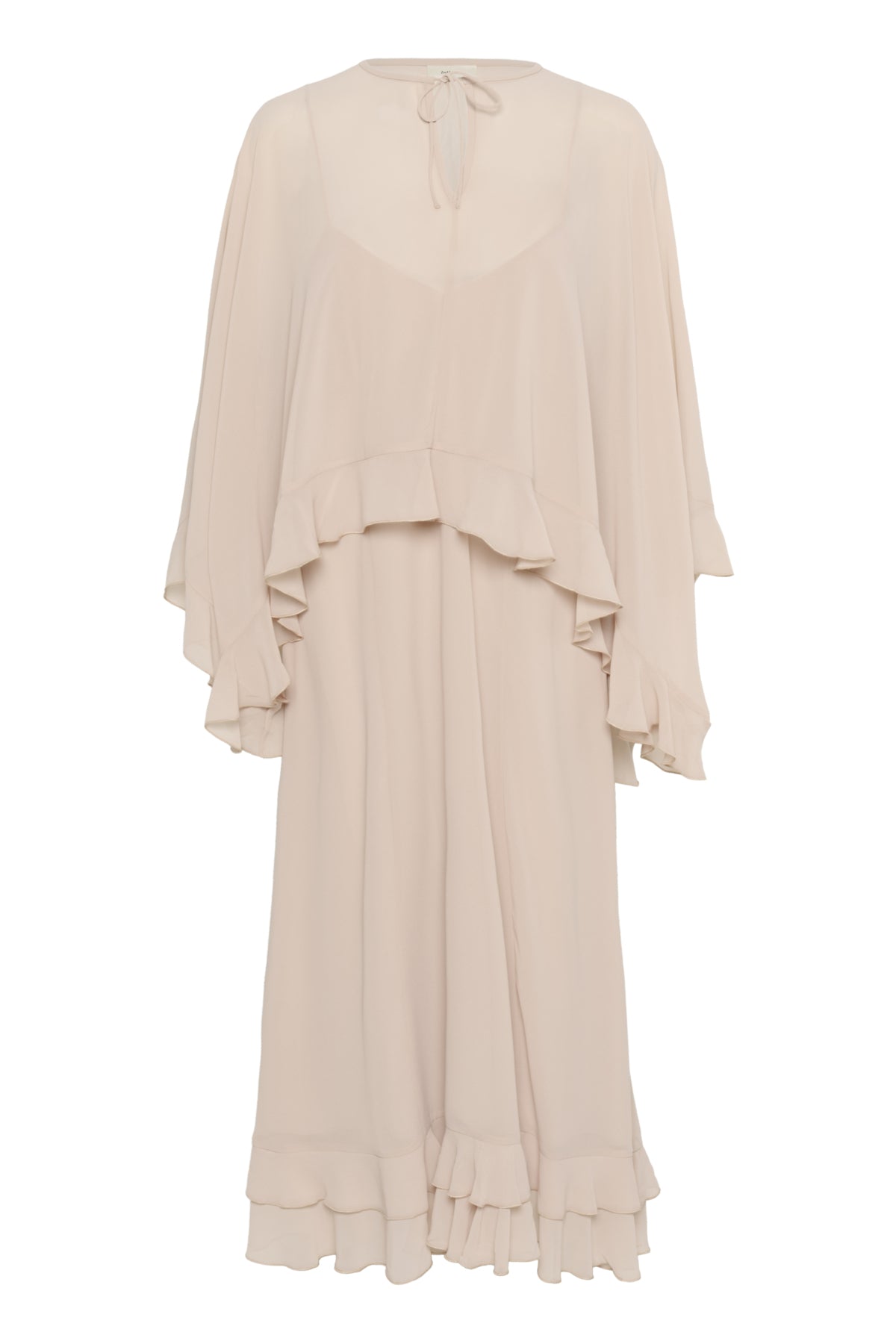 AdelynIW Klänning m. cape Dusty Blush