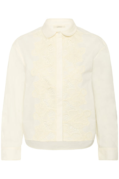 AimeeIW Cropped Shirt Whisper White - 30110877 Thumbnail