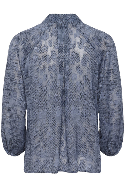 AddisonIW Blus Dotted Surface Blue - 30110889 Thumbnail