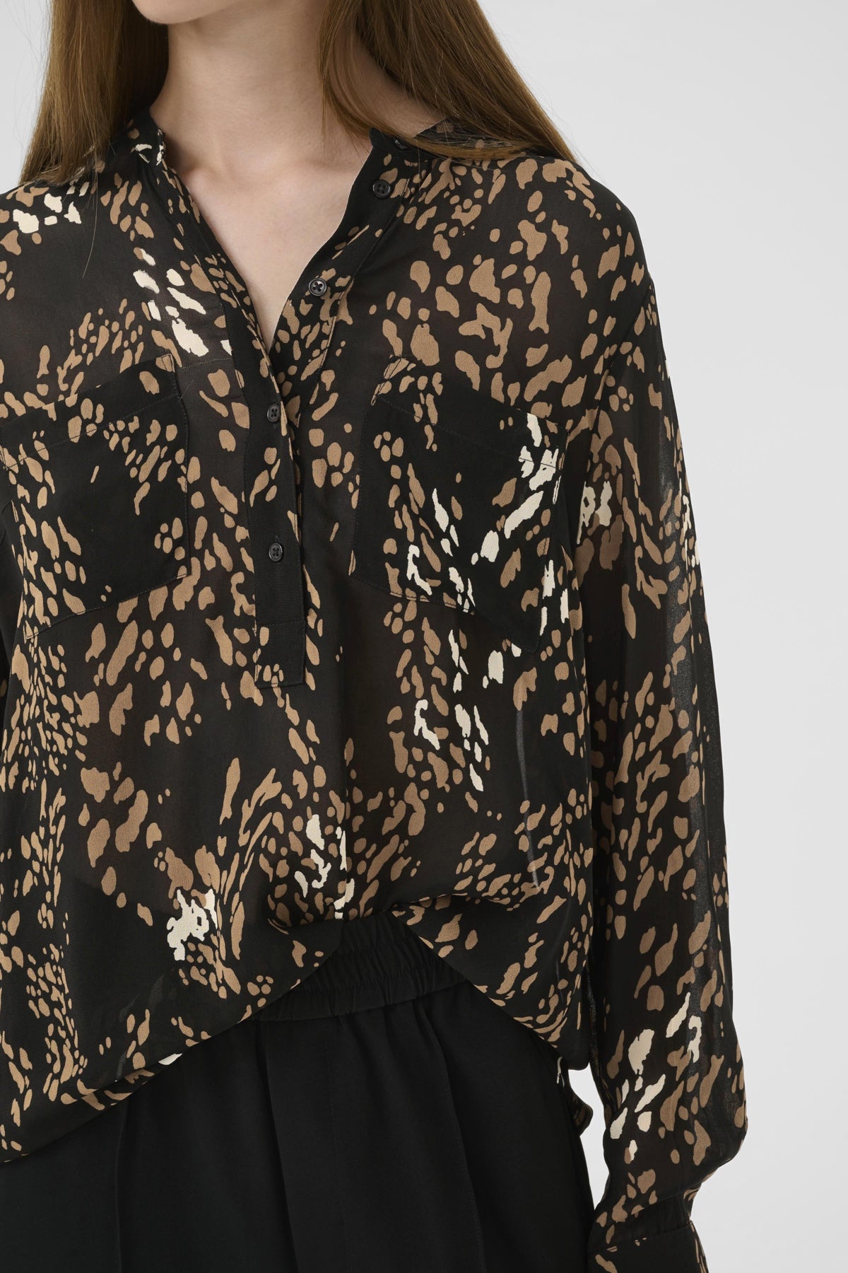 AverieIW Skjorta Leonora Black - 30110896