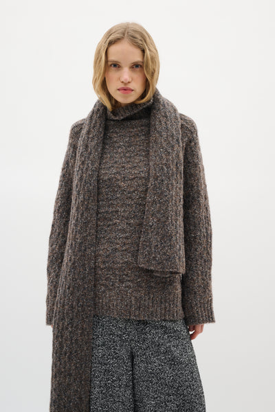 GraiaIW Pullover Sandy Grey Melange - 30110925 Thumbnail
