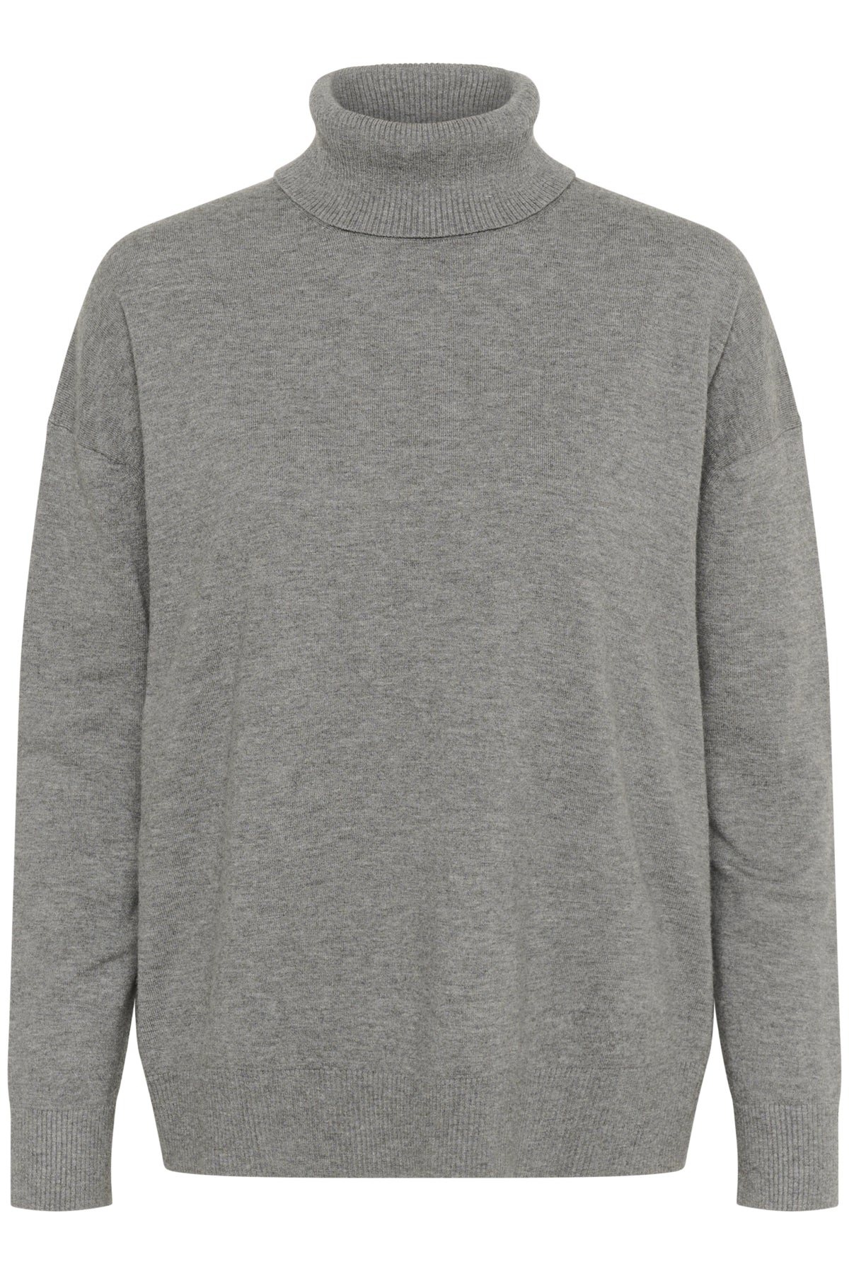 GleaIW Kellsie Turtleneck Medium Grey Melange - 30110934
