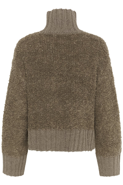 GuoIW Highneck Sandy Grey Melange - 30110937 Thumbnail