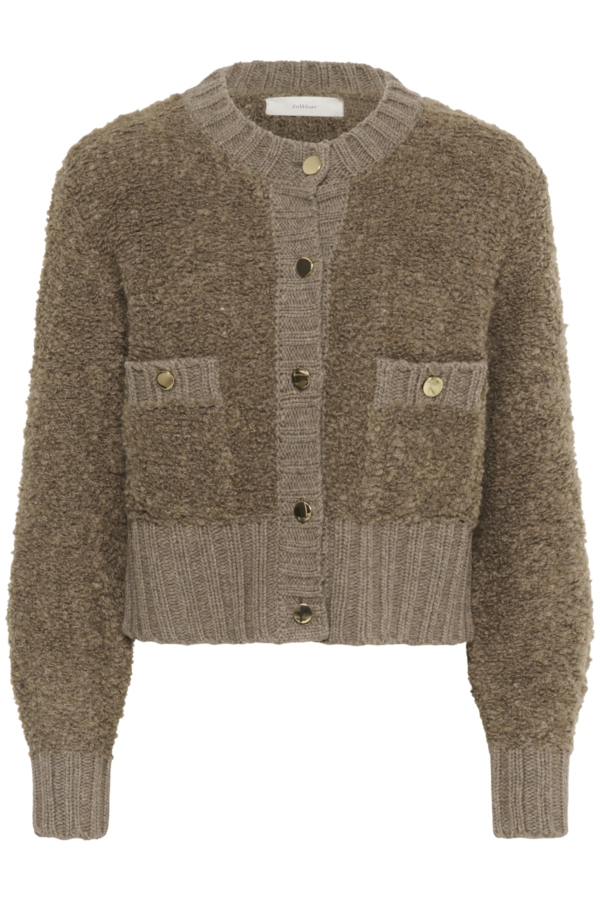 GuoIW Cardigan Sandy Grey Melange - 30110938