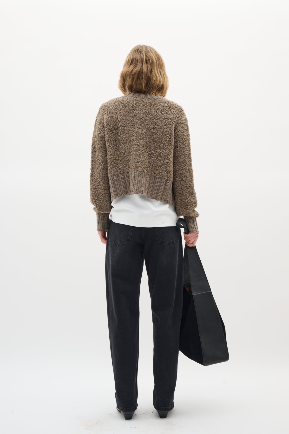 GuoIW Cardigan Sandy Grey Melange - 30110938