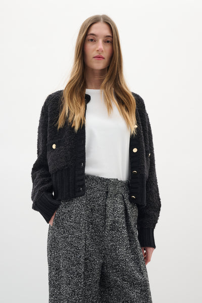 GuoIW Cardigan Svart - 30110938 Thumbnail