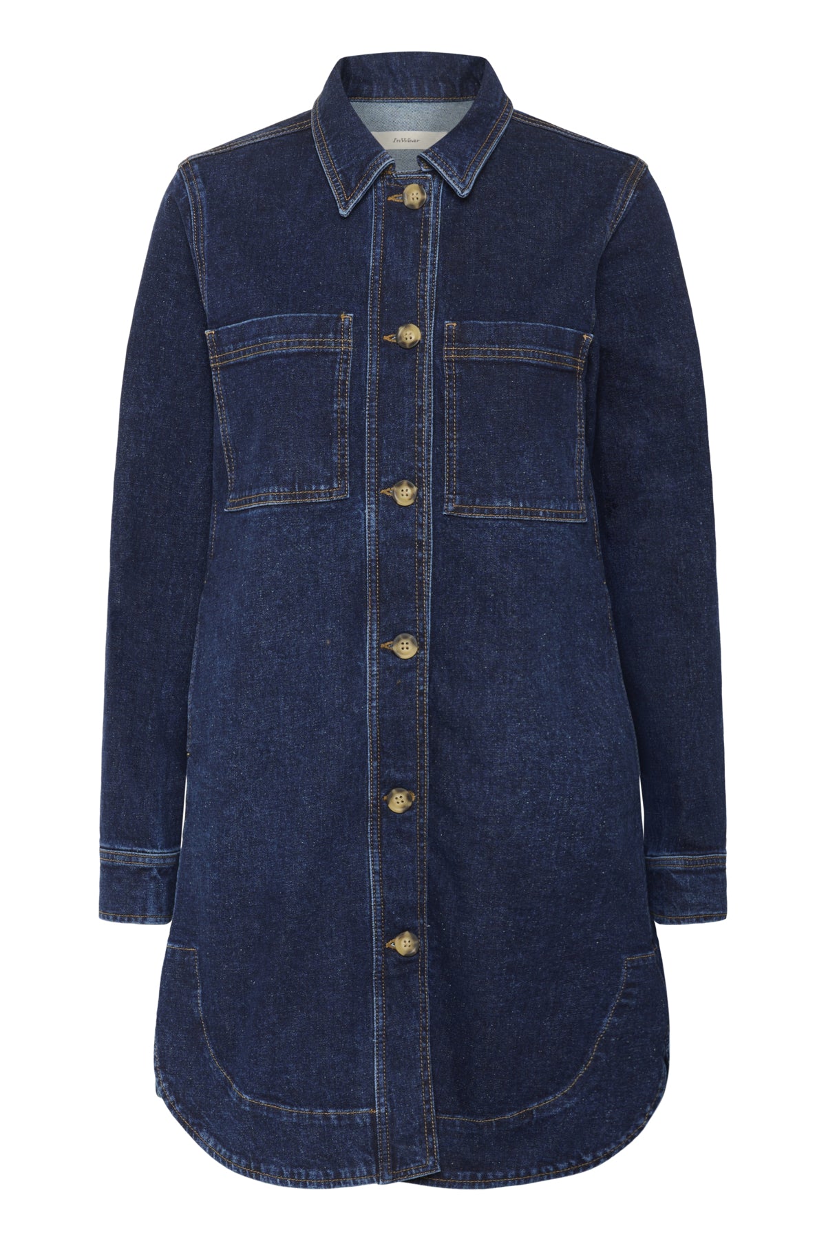 NanaIW Denim Dress Mörk tvätt Denim - 30110969