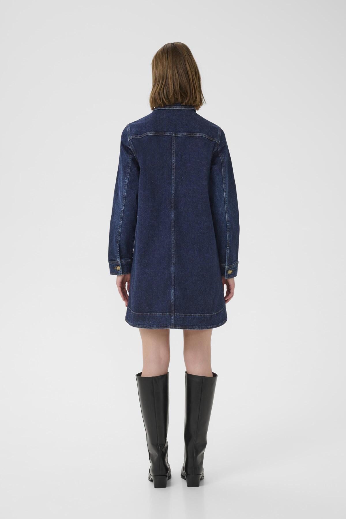 NanaIW Denim Dress Mörk tvätt Denim - 30110969