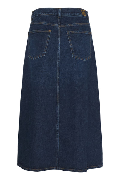 NanaIW Denimkjol Mörkblå Denim - 30110972 Thumbnail