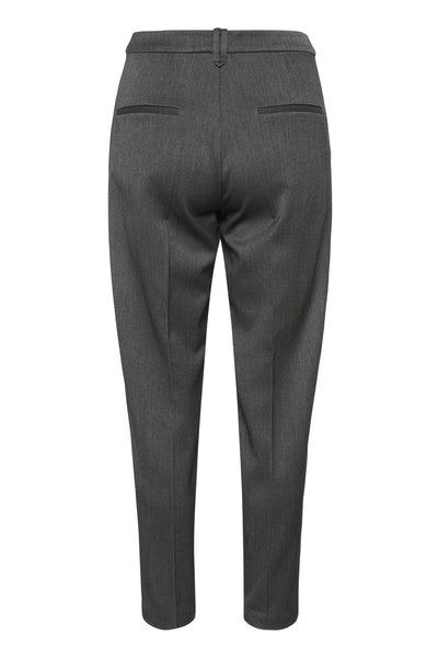 BrunildaIW Tapered Pant Mörkgråmelerad - 30111004 Thumbnail