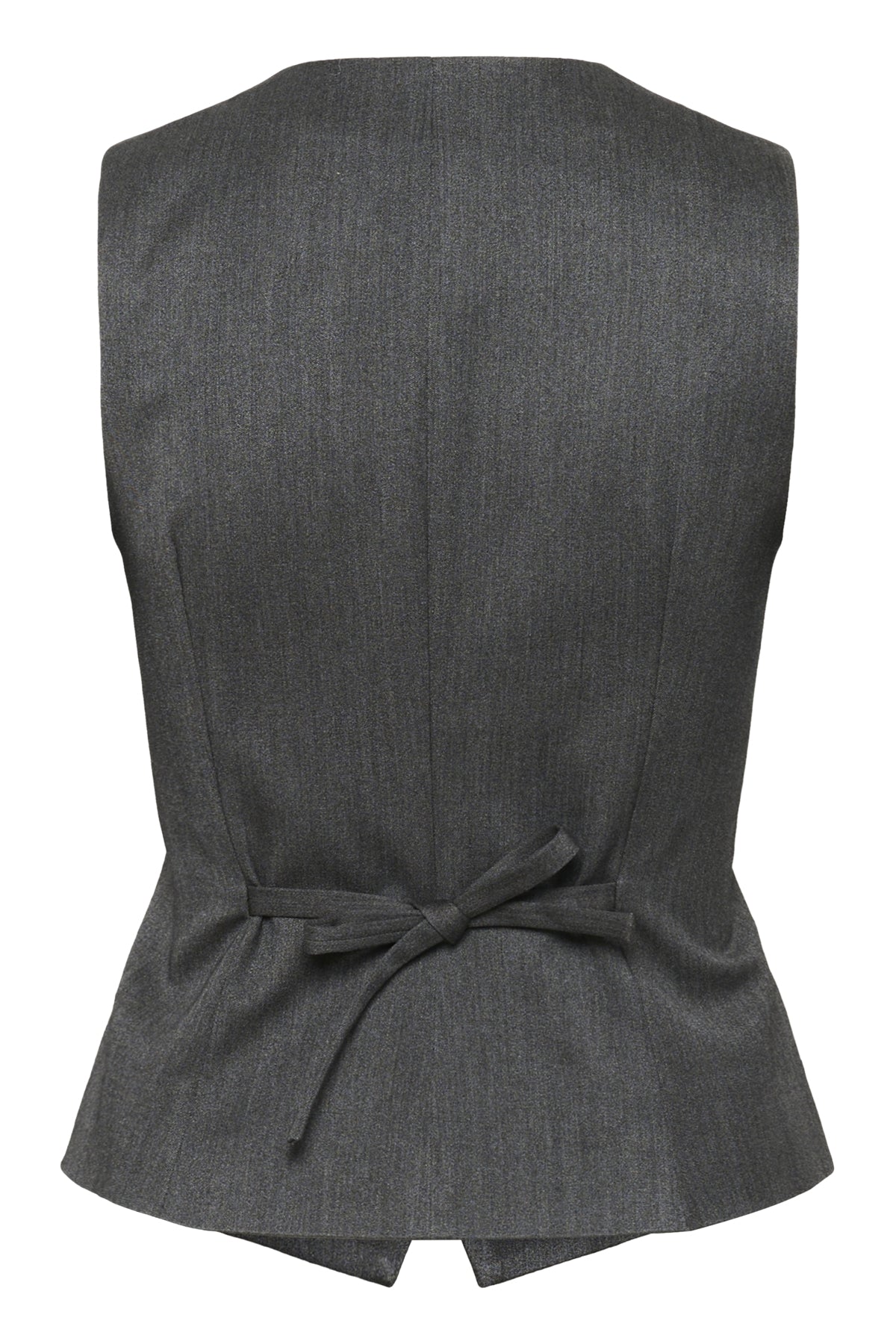 BrunildaIW Waistcoat Mörkgråmelerad - 30111006