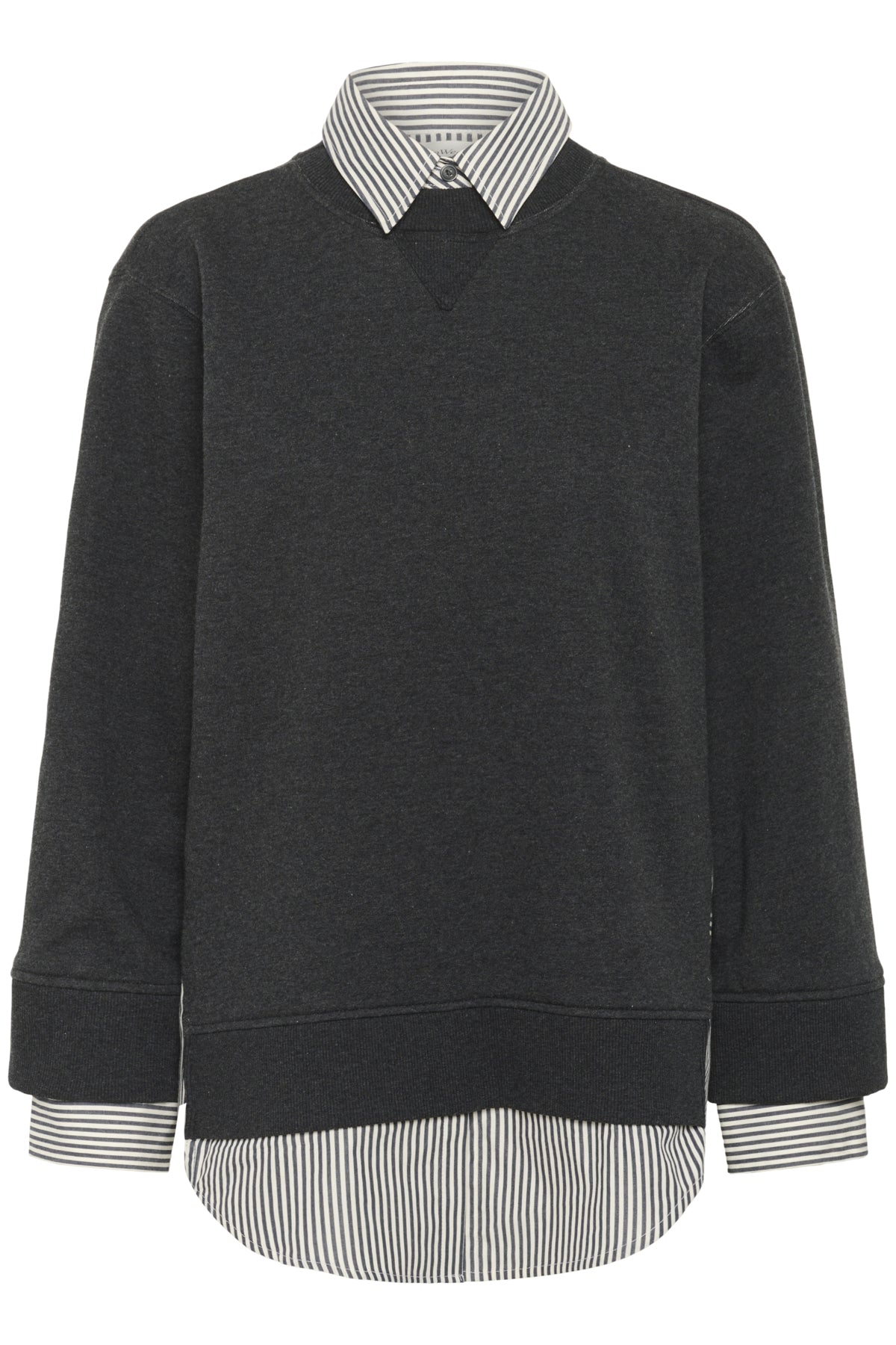 NataljaIW Sweatshirt Svart Randig - 30111015