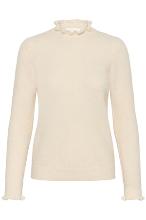 GuniIW Anaja Pullover Whisper White Melange - 30111021