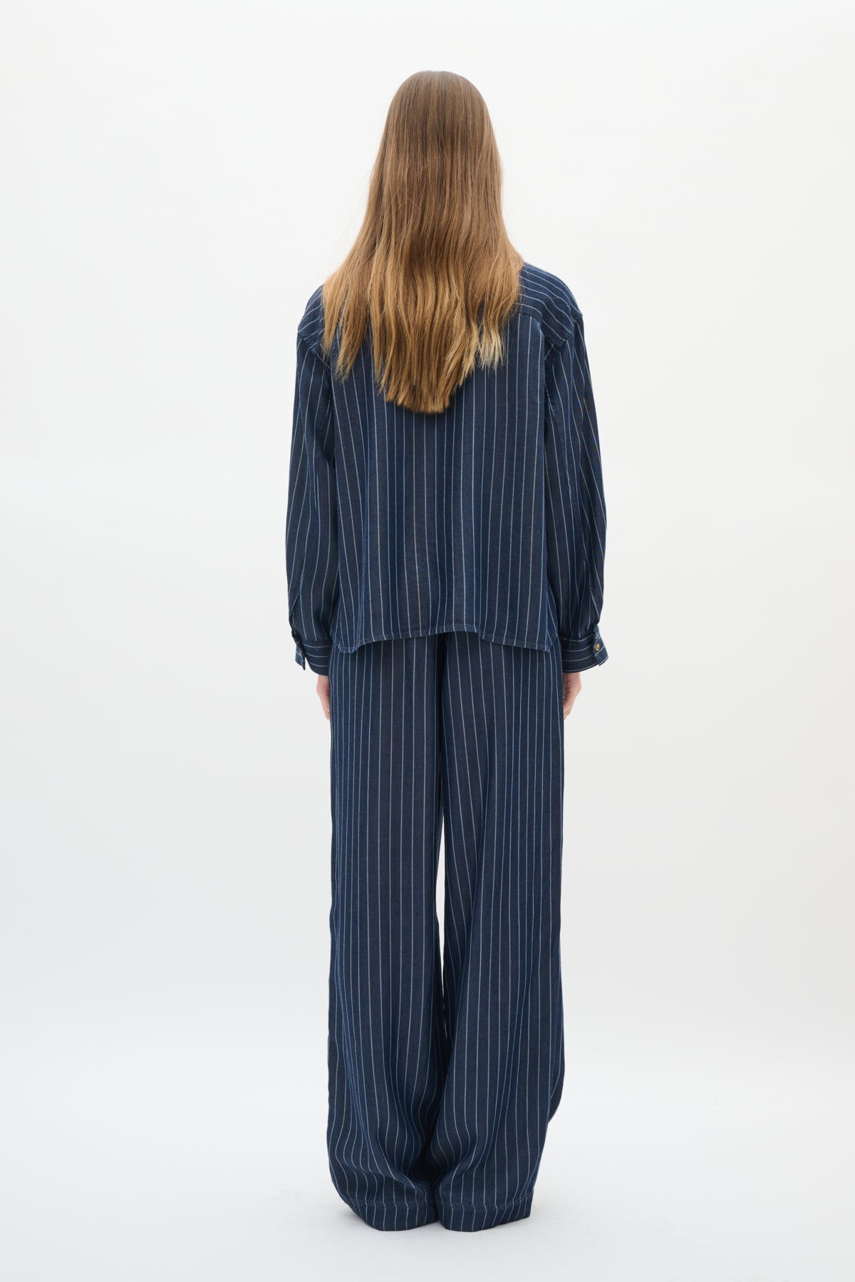 NadieIW Skjorta Mörkblå Denim