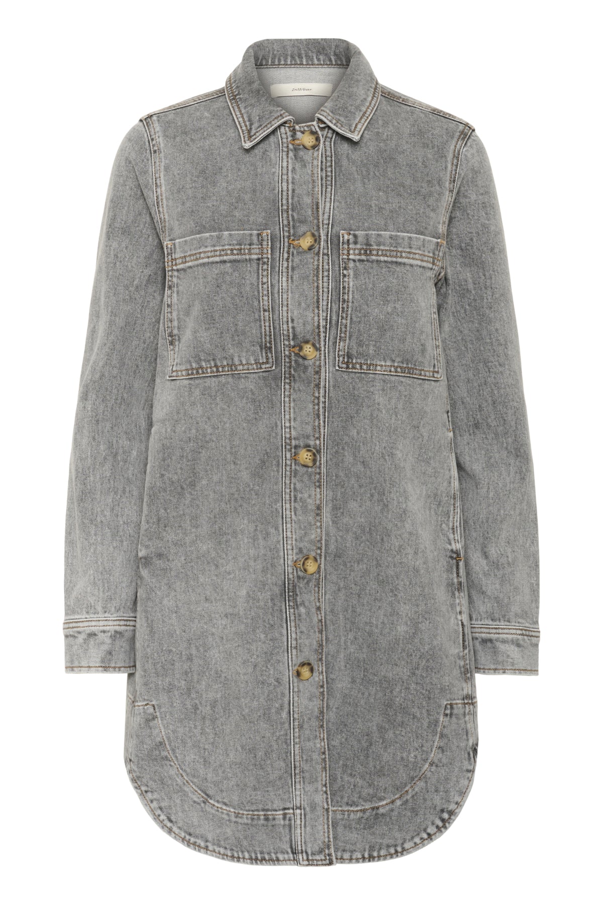 NanasIW Denim Dress Lgt.Grey Wash Denim - 30111075