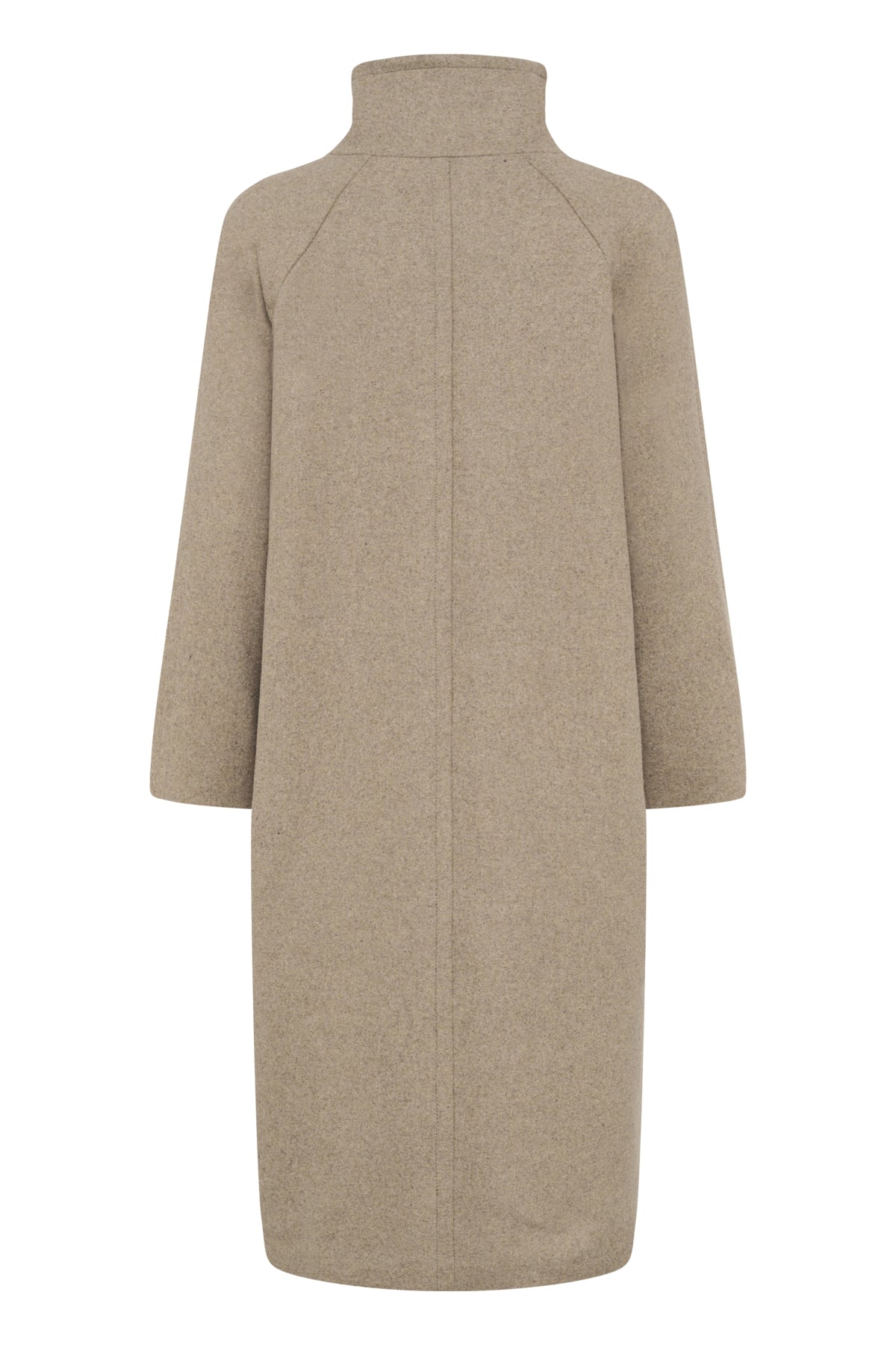 ThoraIW Collar Coat R Sandy Grey Melange - 30111083