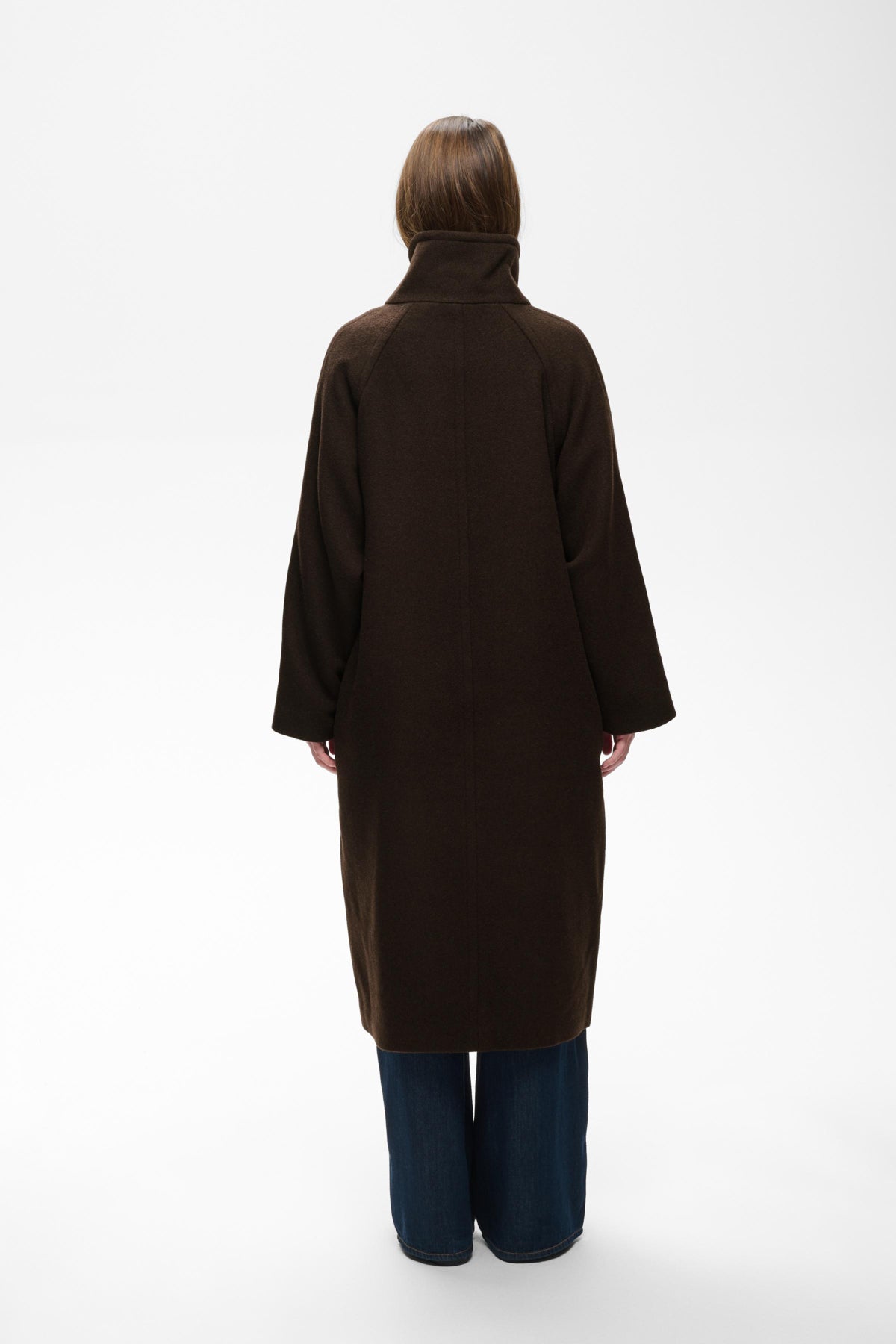 ThoraIW Collar Coat R Chocolate Brown - 191109 - 30111083
