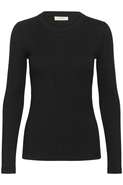 DagnaIW Lurex T-shirt LS Black Glitter - 30111093 Thumbnail
