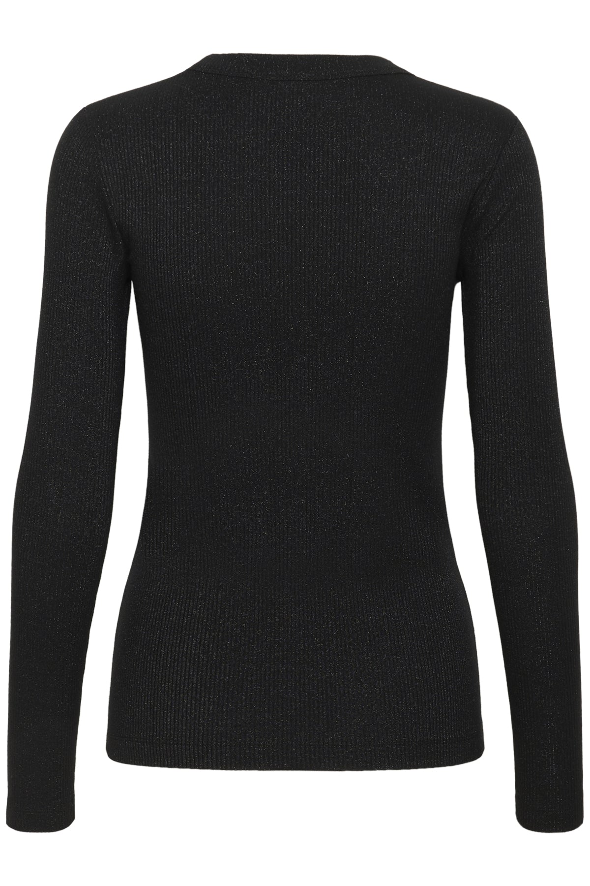 DagnaIW Lurex T-shirt LS Black Glitter - 30111093