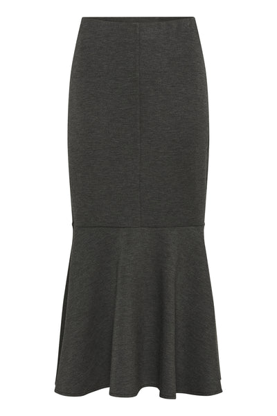 GidaIW Melange Vincent Skirt Mörkgrå melange - 30111105 Thumbnail