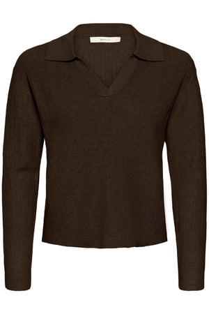 YenahIW Pikétröja Coffee Brown Melange - 30111123