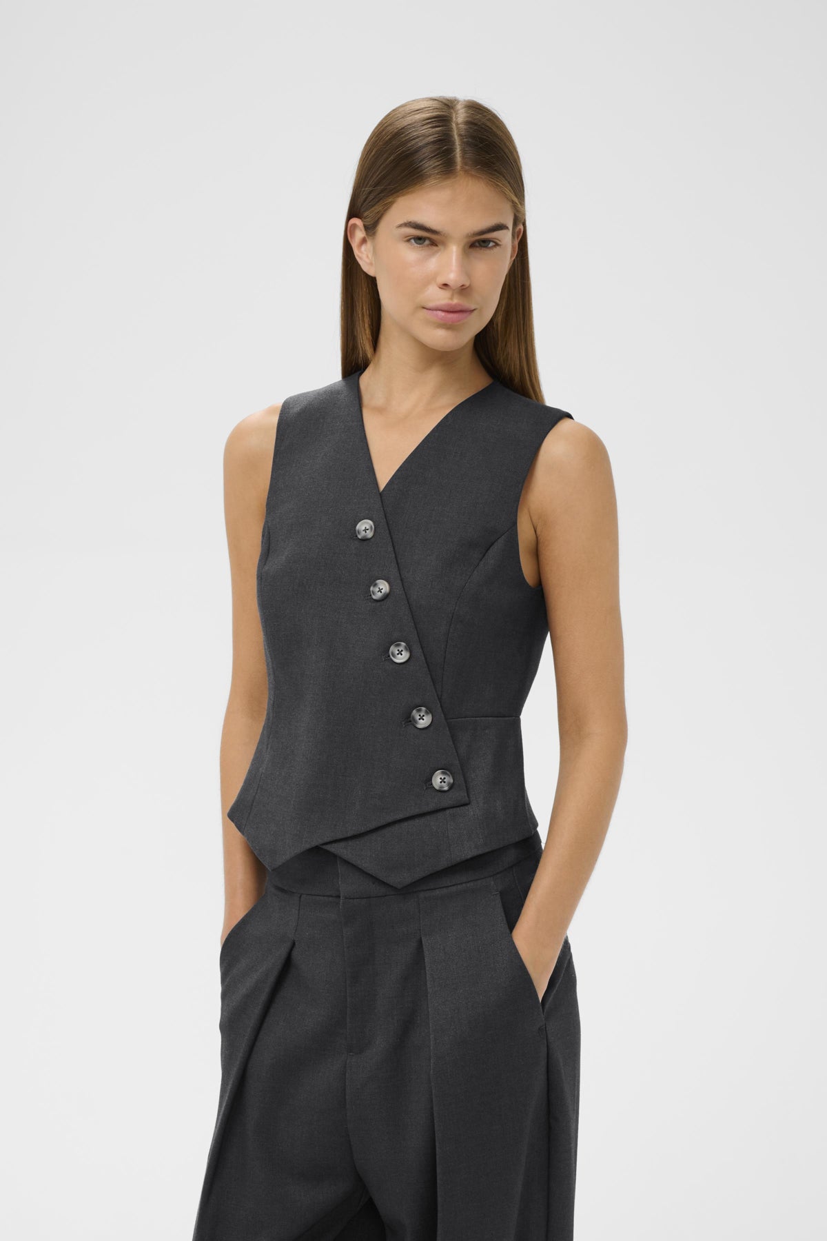 YuktaIW Midjeväst Medium Grey Melange - 301744 - 30111133
