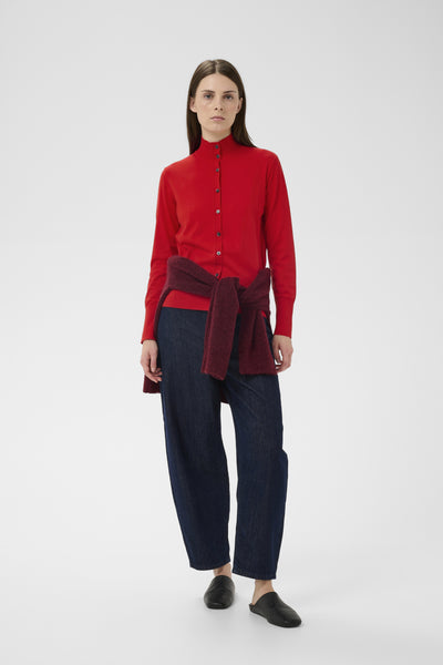 PaulaIW Cardigan Cranberry - 181553 - 30111179 Thumbnail