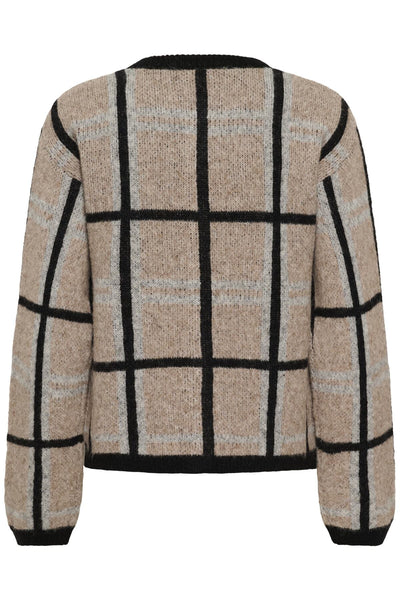TashaIW Cardigan Neutral Check - 300534 - 30111190 Thumbnail