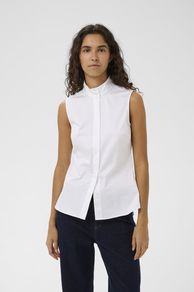 BelinaIW Ärmlös skjorta Pure White - 300001 - 30111204 Thumbnail