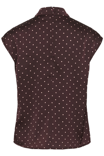 ZaniaIW Blus Brun Bordeaux Small Dot - 305 - 30111246 Thumbnail