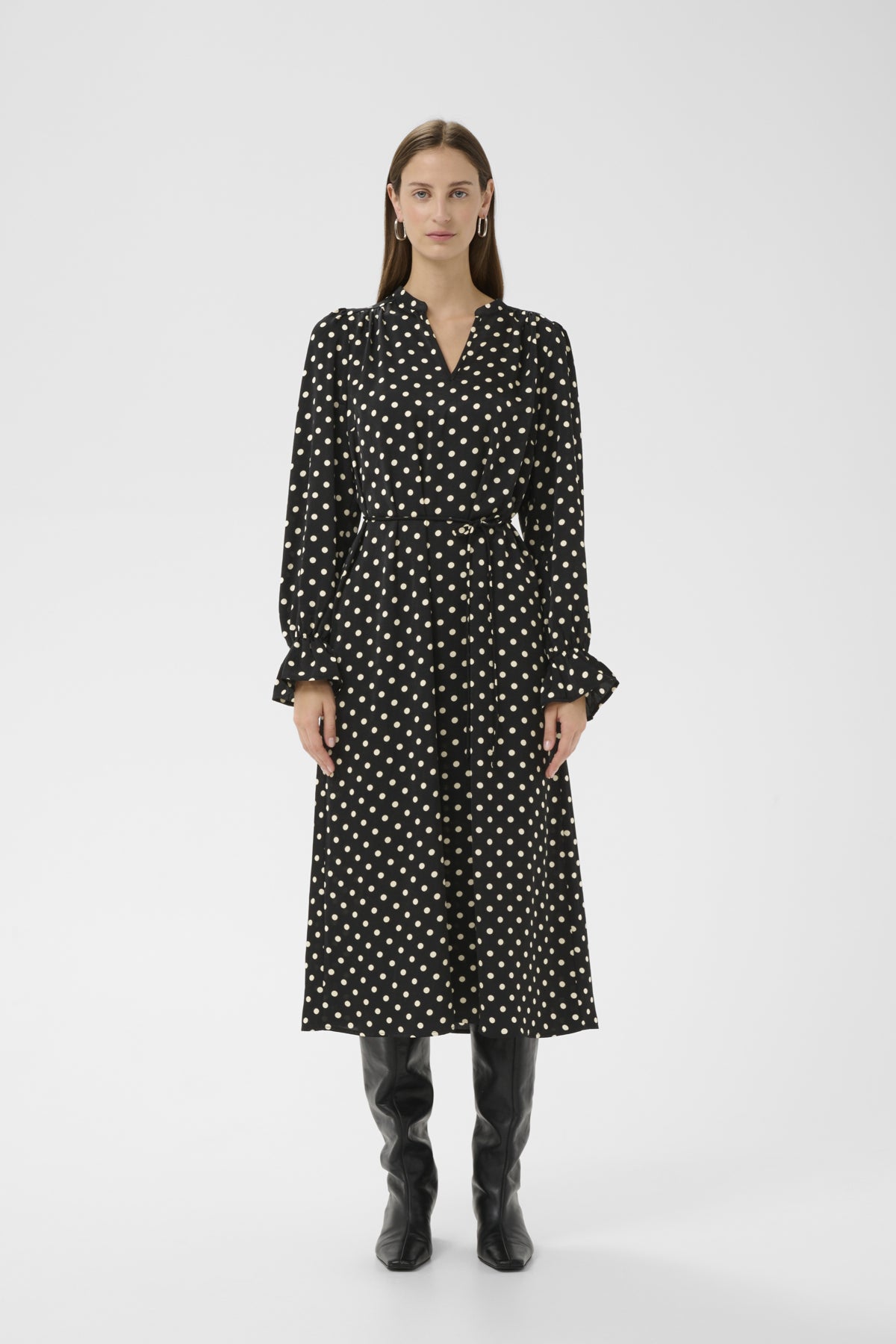ZeemaIW Klänning Black Spaced Dots - 300177 - 30111247
