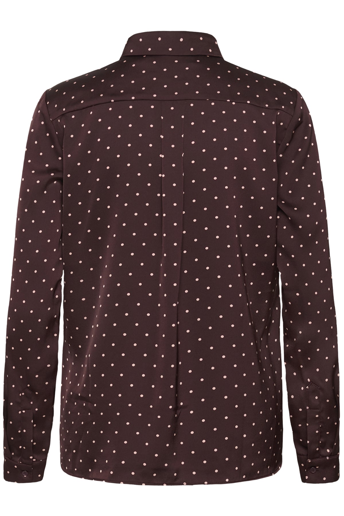 ZaniaIW Skjorta Brun Bordeaux Liten Prick - 305 - 30111251