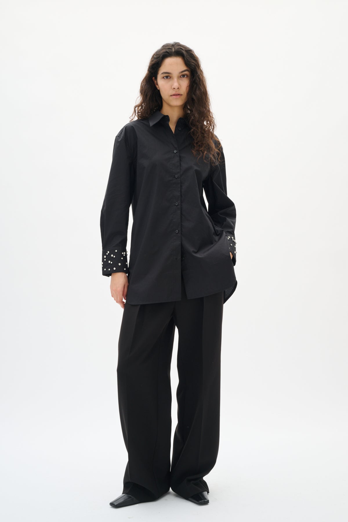 DALLASIW SEQUIN SHIRT Svart - 194008 - 30112002
