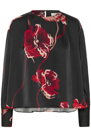 DAWNIW BLOUSE BLACK POPPY ROSE - 900002573 - 30112009