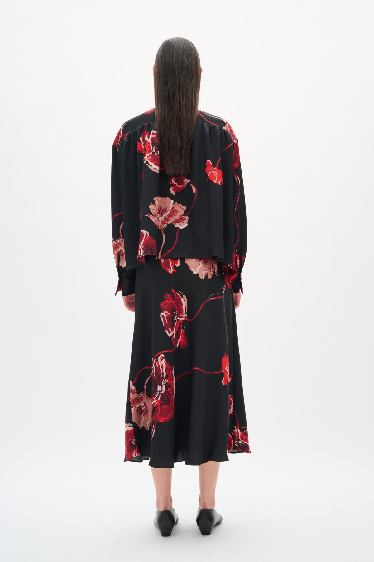 DAWNIW SKIRT BLACK POPPY ROSE - 900002573 - 30112010
