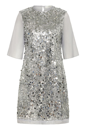 DAVINAIW KORT KLÄNNING Silver - 145002 - 30112033
