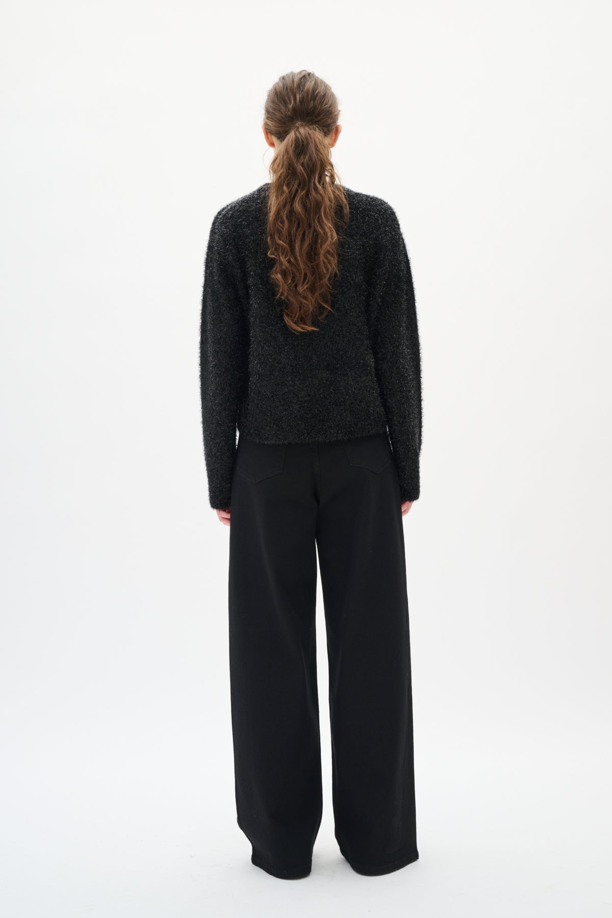 AALIAIW BACCA JEANS BLACK SHATTERED STONES - 30112080
