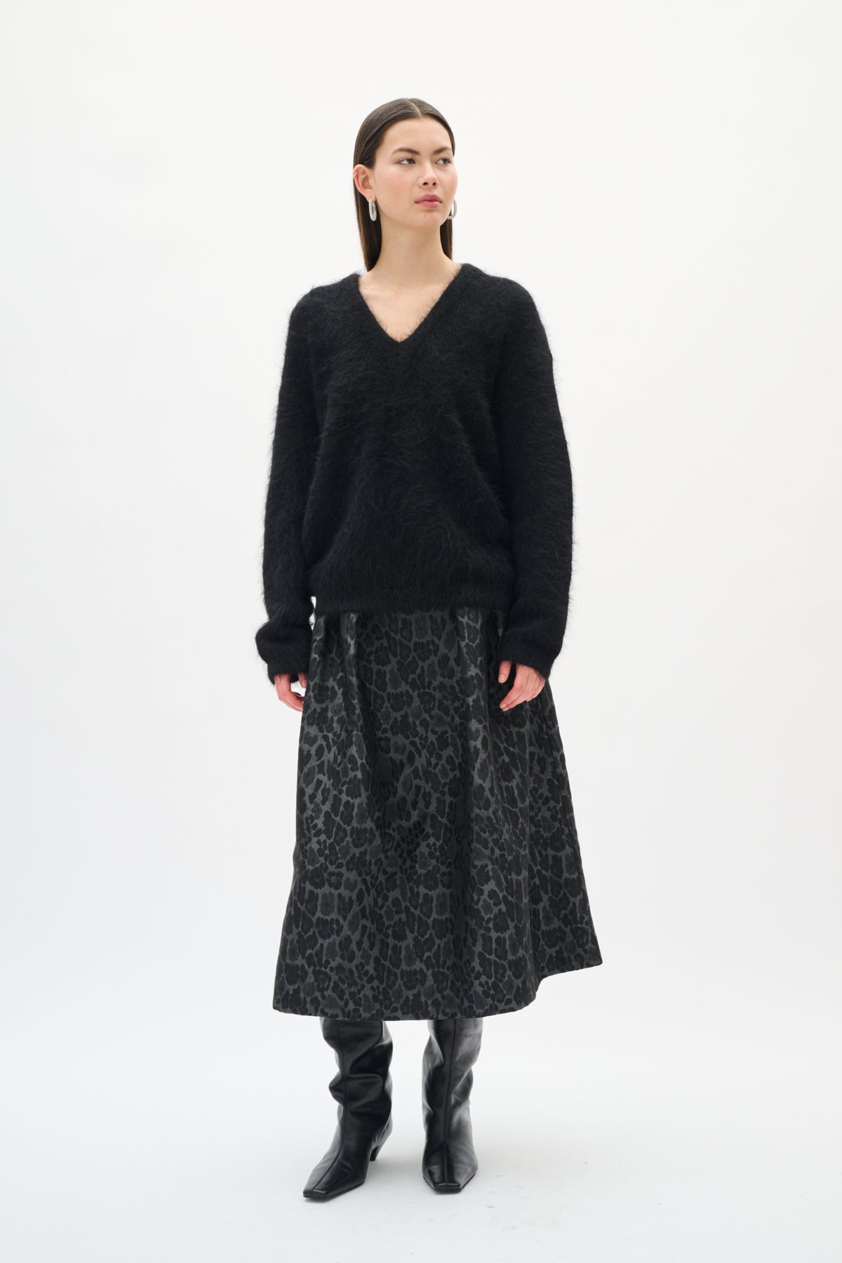 ZINAIW SKIRT Svart - 194008 - 30112093