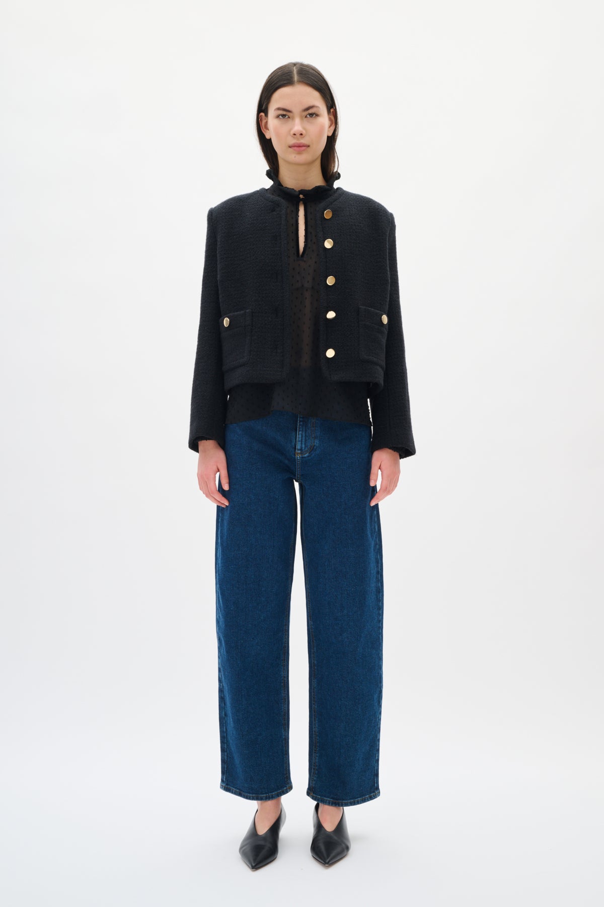 DOTTIEIW BLOUSE Svart - 194008 - 30112103