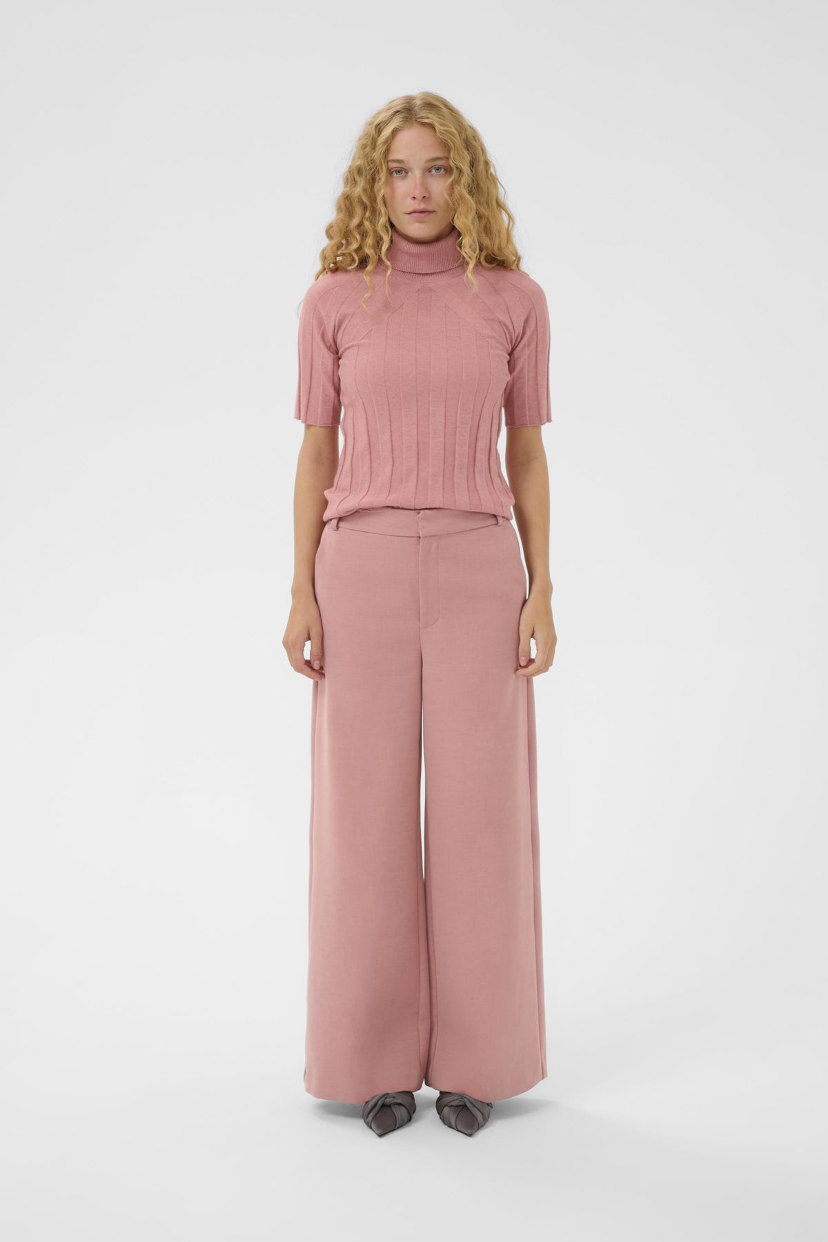 NIKOLAIW KELLSIE SS PULLOVER Ash Rose Melange - 1715141 - 30112168