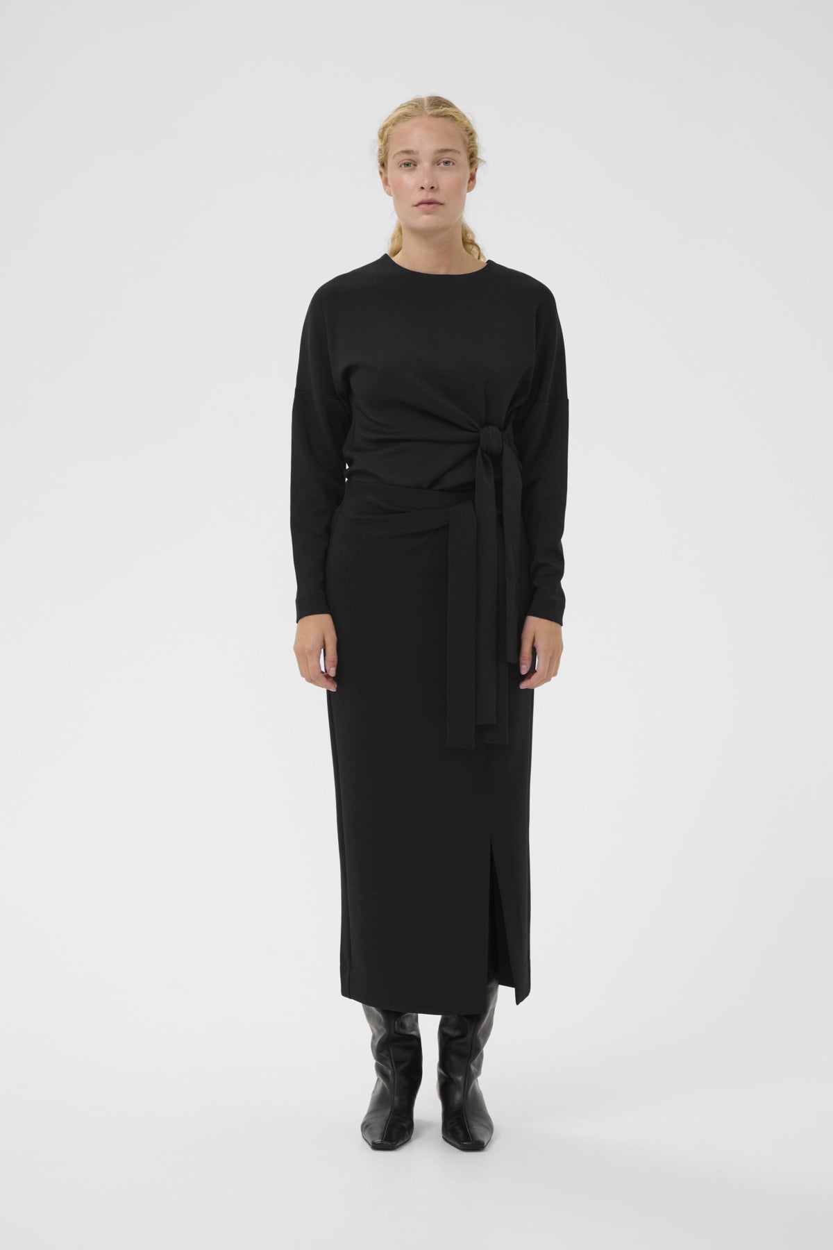 TRIIW VINCENTIW KNOT BLOUSE Black - 194008 - 30112203