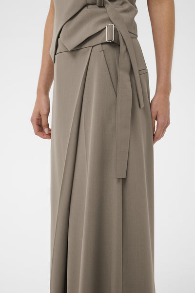 HAISLYIW WIDE PANT Sandy Grey Melange - 1813041 - 30112221 Thumbnail
