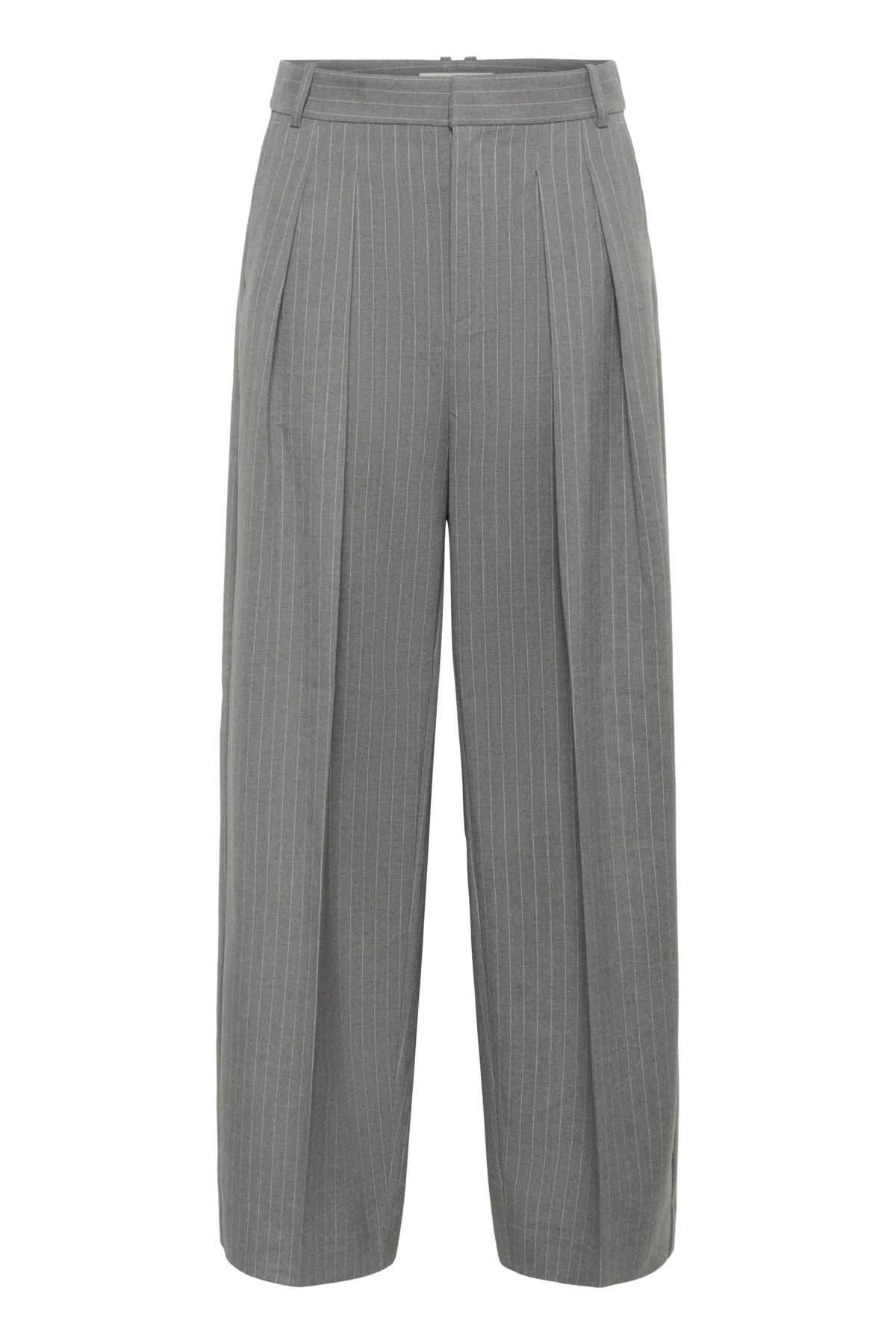 HOSANNAIW PLEATED PANT New Light Grey Melange - 30028 - 30112224