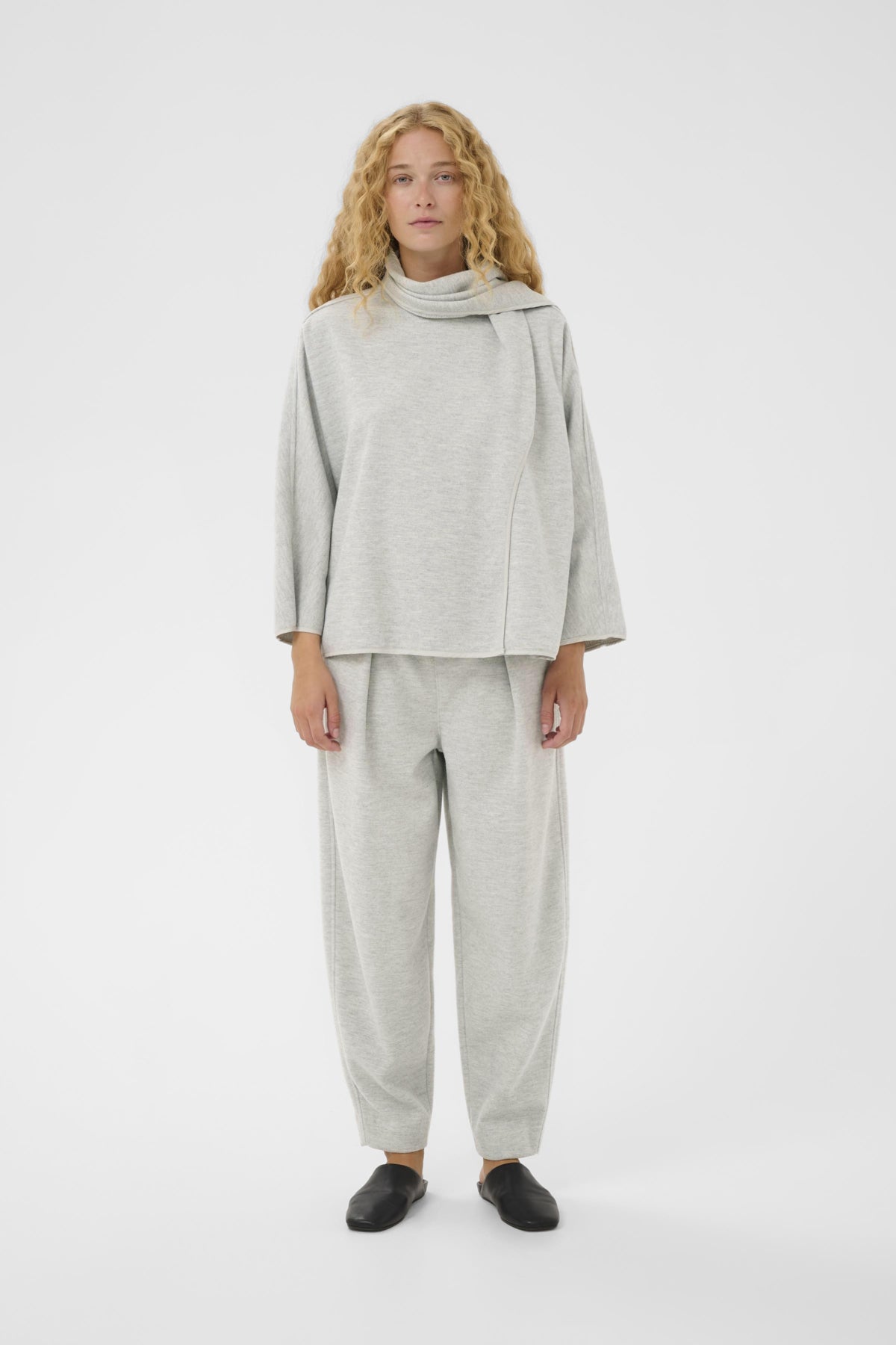 TWIGGYIW CAPE JACKET New Light Grey Melange - 30028 - 30112262