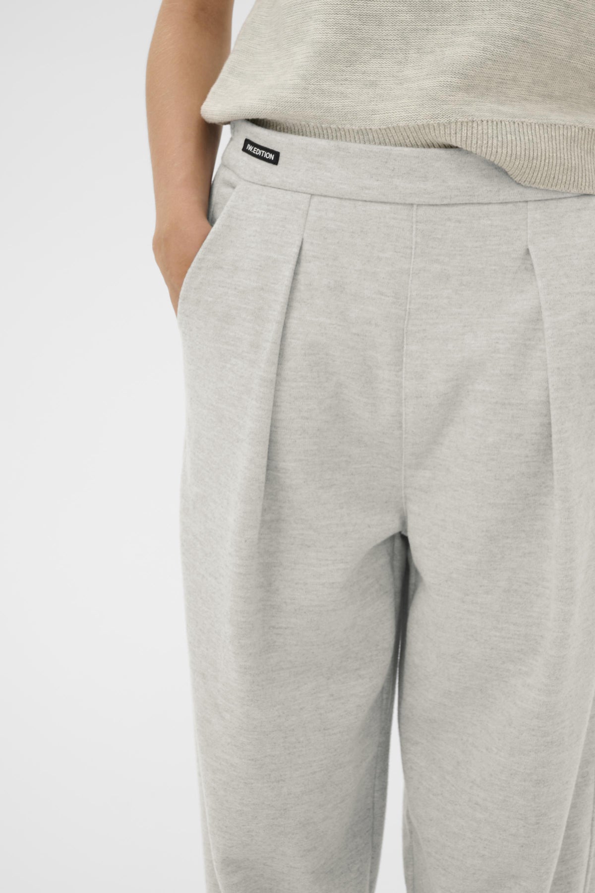 TWIGGYIW PANT New Light Grey Melange - 30028 - 30112263